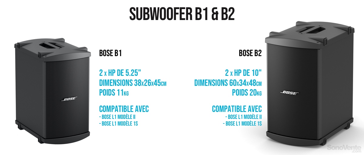bose L1 Sub B1 B2