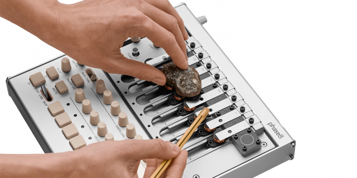Design et ergonomie Korg Phase8