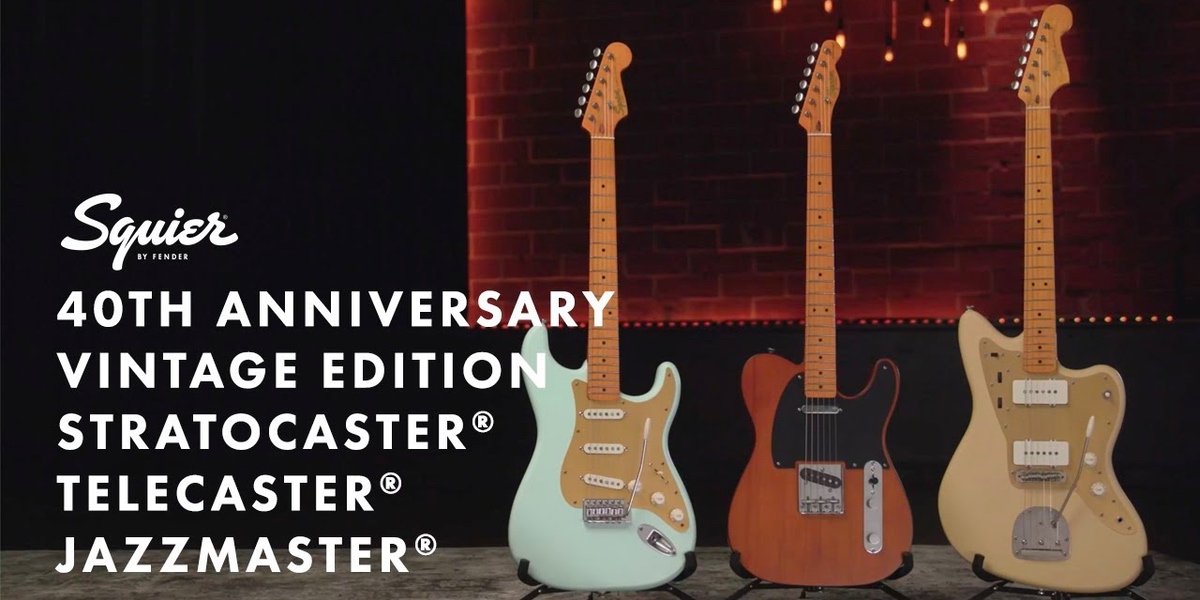 squier 40th anniversary guitares
