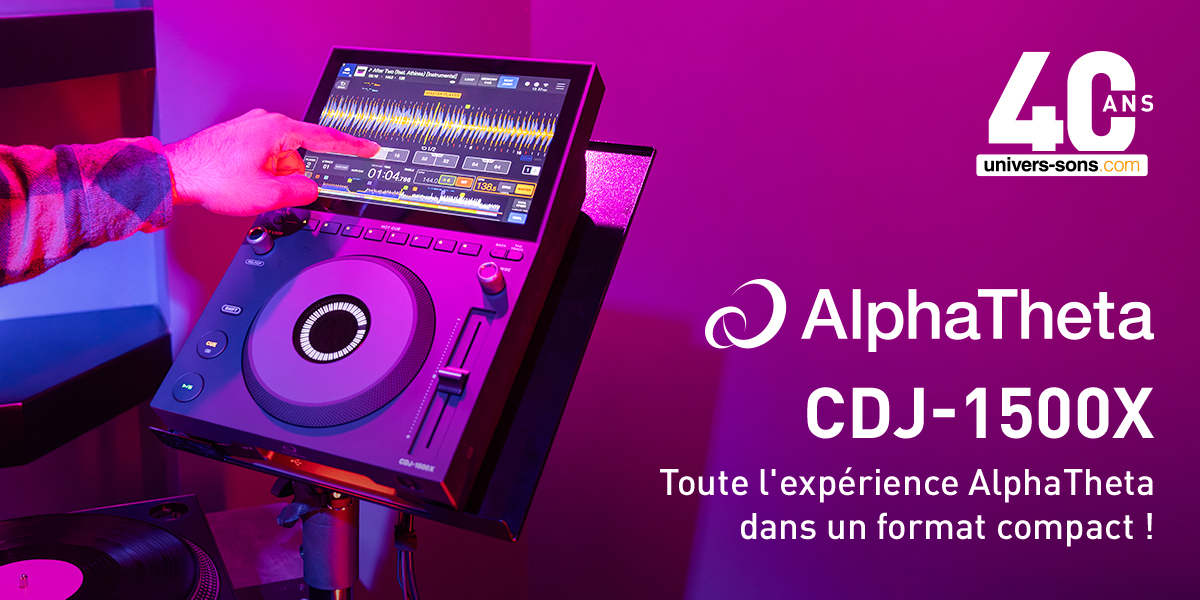 AlphaTheta CDJ-1500X Lecteur compact Pioneer DJ