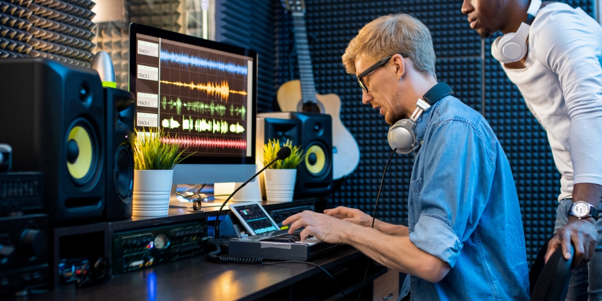Enceintes KRK en studio