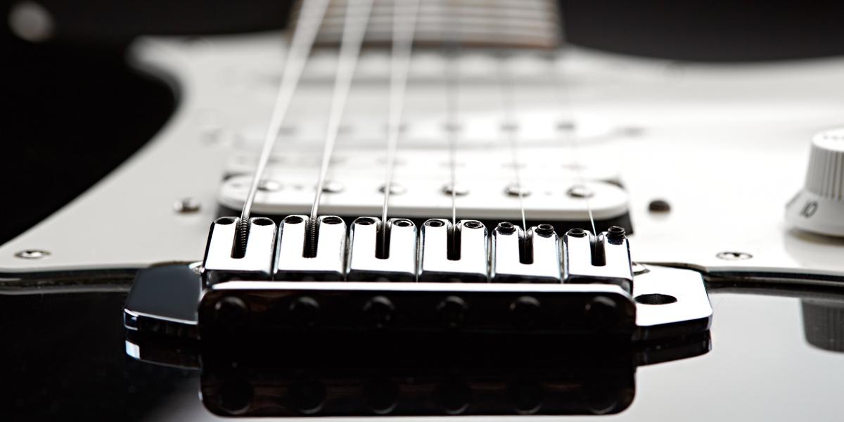 Micro simple sur guitare électrique