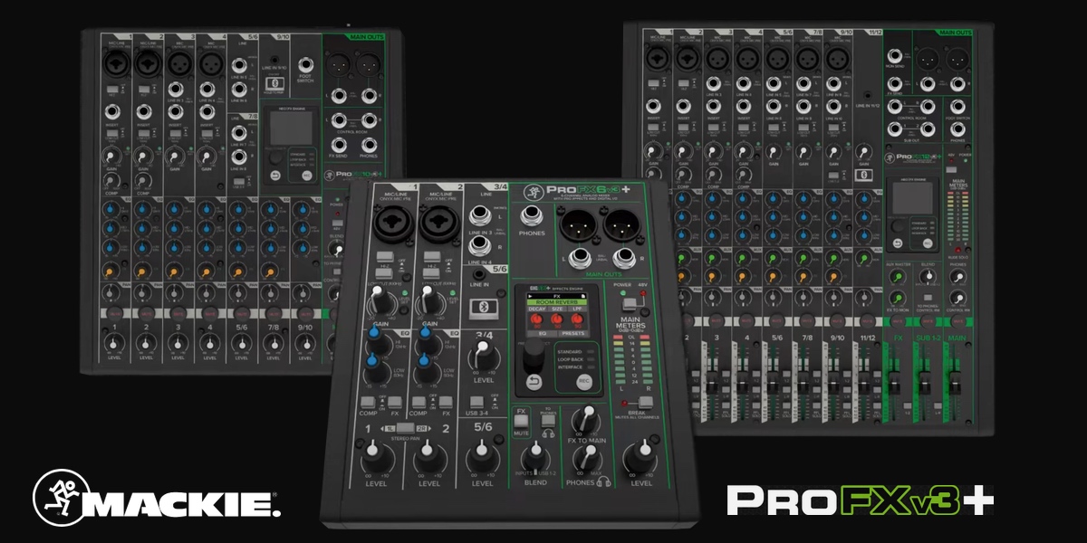 Mackie consoles de mixage ProFXv3 Plus