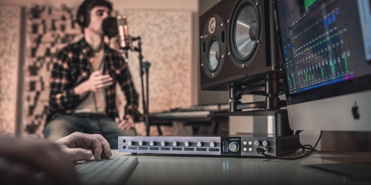 Interface Audient ID48 en studio Interface Audient ID48 en studio