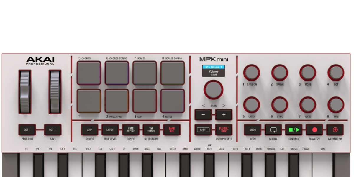 Clavier maitre avec pads et potentiometres Clavier maitre avec pads et potentiometres