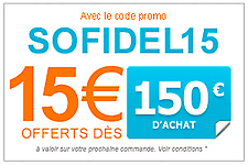 Code promo SOFIDEL15