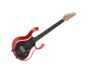 Guitare Streamstar c noir cadre rouge metal