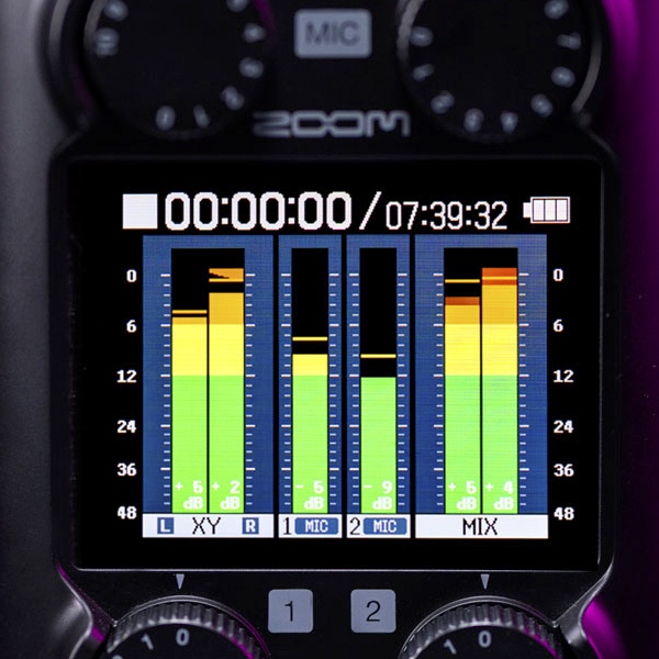 Zoom H5 studio Ecran couleur