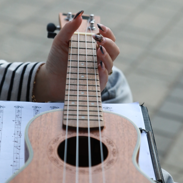 Ukulele bois cordes et finitions