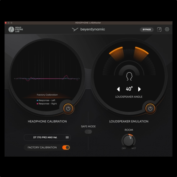Studio-optimized sound balance Studio-optimized sound balance