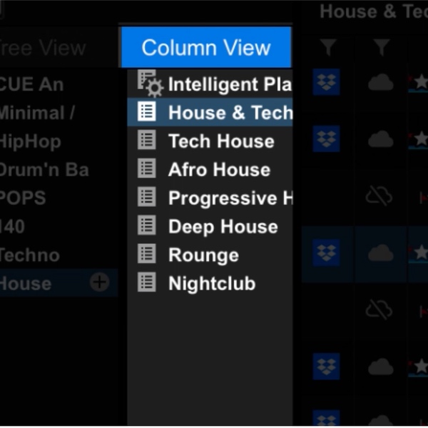 Column view rekordbox 7