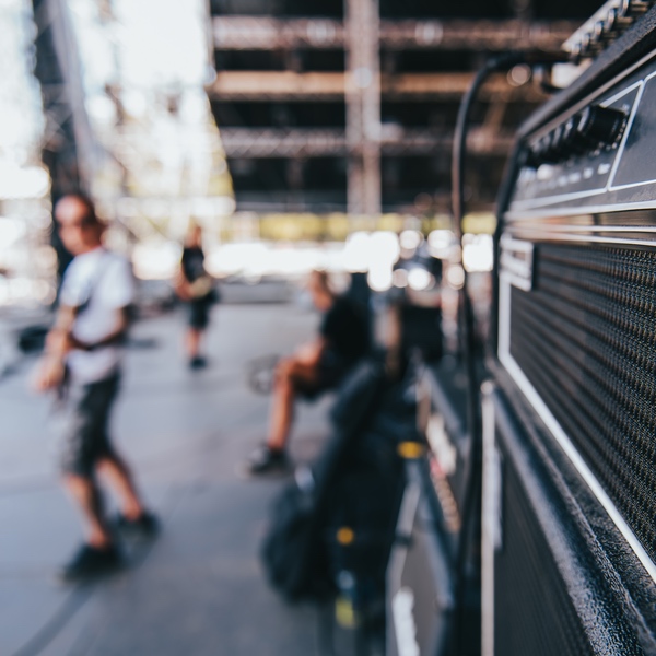 Ampli guitare sur scene
