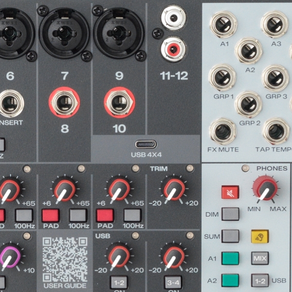 Interface audio USBC 4x4