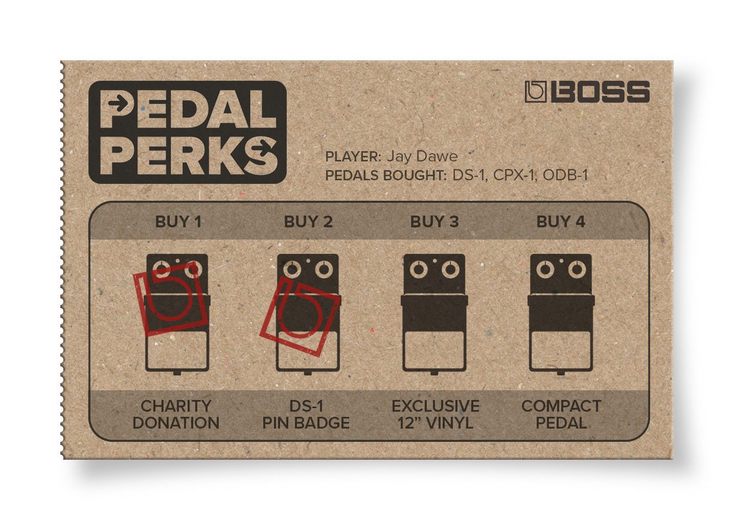 Boss Pedal Perks