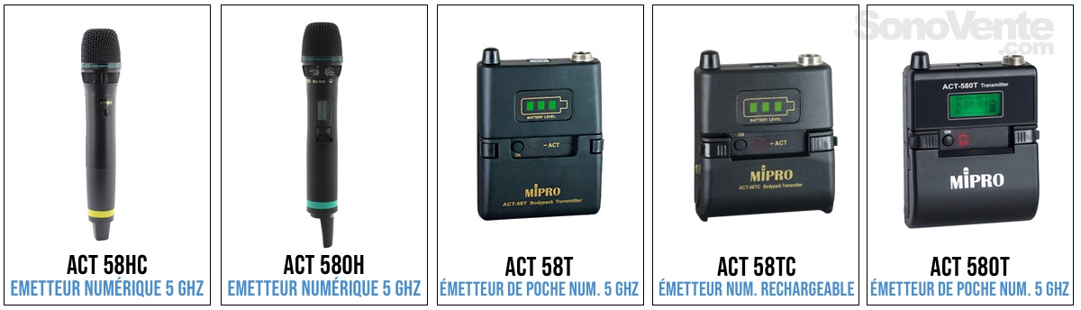 systeme sans fil mipro act 5800 series