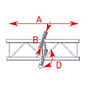 ASD57AEX41V / Angle 4 départs 90° à plat lg 0m71 x 0m71