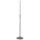 StaggMIS 1120BK PIED MIC.DROIT EMBASE RONDE NOIRE