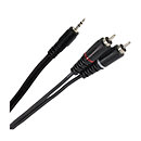 PluggerCâble Y Mini Jack Mâle Stéréo - RCA Mâle 1.50m Easy