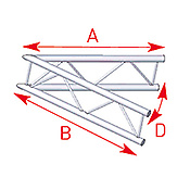 ASD57AEX20V / Angle 2 départs 45°  lg 1m00 x 1m00