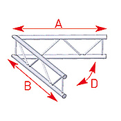 ASD57AEX21V / Angle 2 départs 60°  lg 1m00 x 1m00