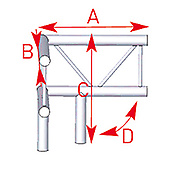 ASD57AEX31V / Angle 3 départs 90°