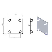 ASD57EM259AC / Embase de sol alu pour SZ 290