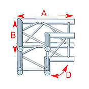 ASD57ASC3022 / Angle 2 départs 0m50 x 0m50