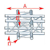 ASD57ASC3041 / Angle 3 départs 0m71 x 0m71