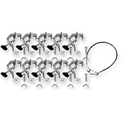 ASDPACK GMCP / 10 grands crochets contre plaques et 10 élingues