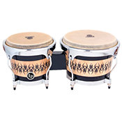 Latin PercussionAspire Accent Wood Bongos Scarab/Chrome LPA601-SCC