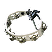Latin PercussionCyclops Jingle Tambourine Steel Jingles White Mountable LP162