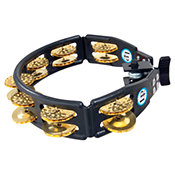 Latin PercussionCyclops Jingle Tambourine Brass Jingles Black Mountable LP175