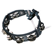 Latin PercussionCyclops Jingle Tambourine Steel Jingles Black Mountable LP160