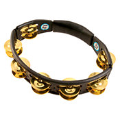 Latin PercussionCyclops Jingle Tambourine Brass Jingles Black Hand Held LP170