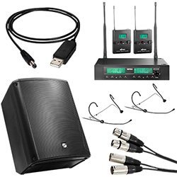 Pack Complet e-GO Max + 2 Micros serre-tête sans fil Mipro Elokance