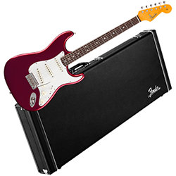 American Vintage II 1965 Stratocaster Round-Lam RW Candy Apple Red + Etui Fender
