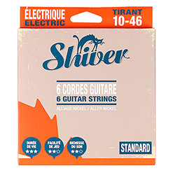 6 Cordes électriques Standard 10-46 Shiver