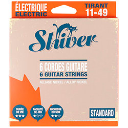 6 Cordes électriques Standard 11-49 Shiver