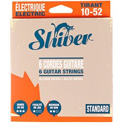 6 Cordes électriques Standard 10-52 Shiver