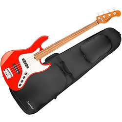 MetroExpress Vintage JJ Candy Apple Red 4 Cordes Touche Palissandre Sadowsky