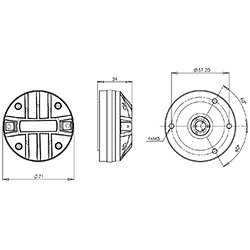 DE120 16 Ohm B&C Speakers