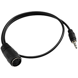 SX164TRS-A Câble numérique Midi Vers Minijack stéréo Type A 20 cm Quik Lok
