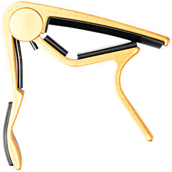 83CG Capodastre Trigger Folk Curved Gold Dunlop