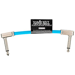 6454 Câble de patch Flex 7,5 cm Blue Ernie Ball