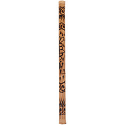 PBRSB40-694 Bamboo Rainstick Rhythm Water hand burned 40" Pearl
