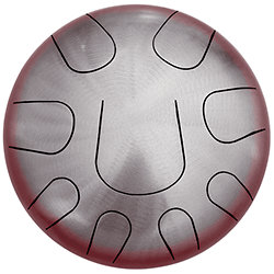 PMTD9CPTF-691 Awakening Tongue Drum Crimson Burst Pearl