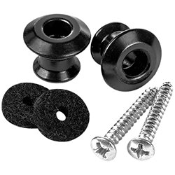 2PSLS033BK Straplok Dual Design Black (lot de 2) Dunlop