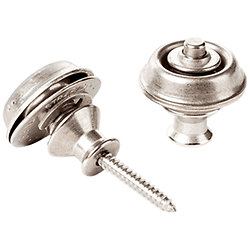SLS1035VN Straplock Strap Retainers Dual Design Vintage Nickel (lot de 2) Dunlop