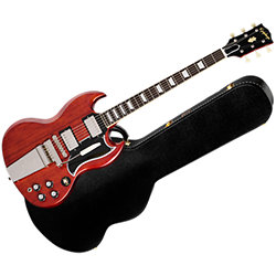 1964 SG Standard Reissue Maestro Vibrola Cherry Red + Etui Epiphone