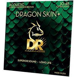 Dragon Skin Phosphore Bronze acoustique guitar Extra Light 10-48 DR Strings